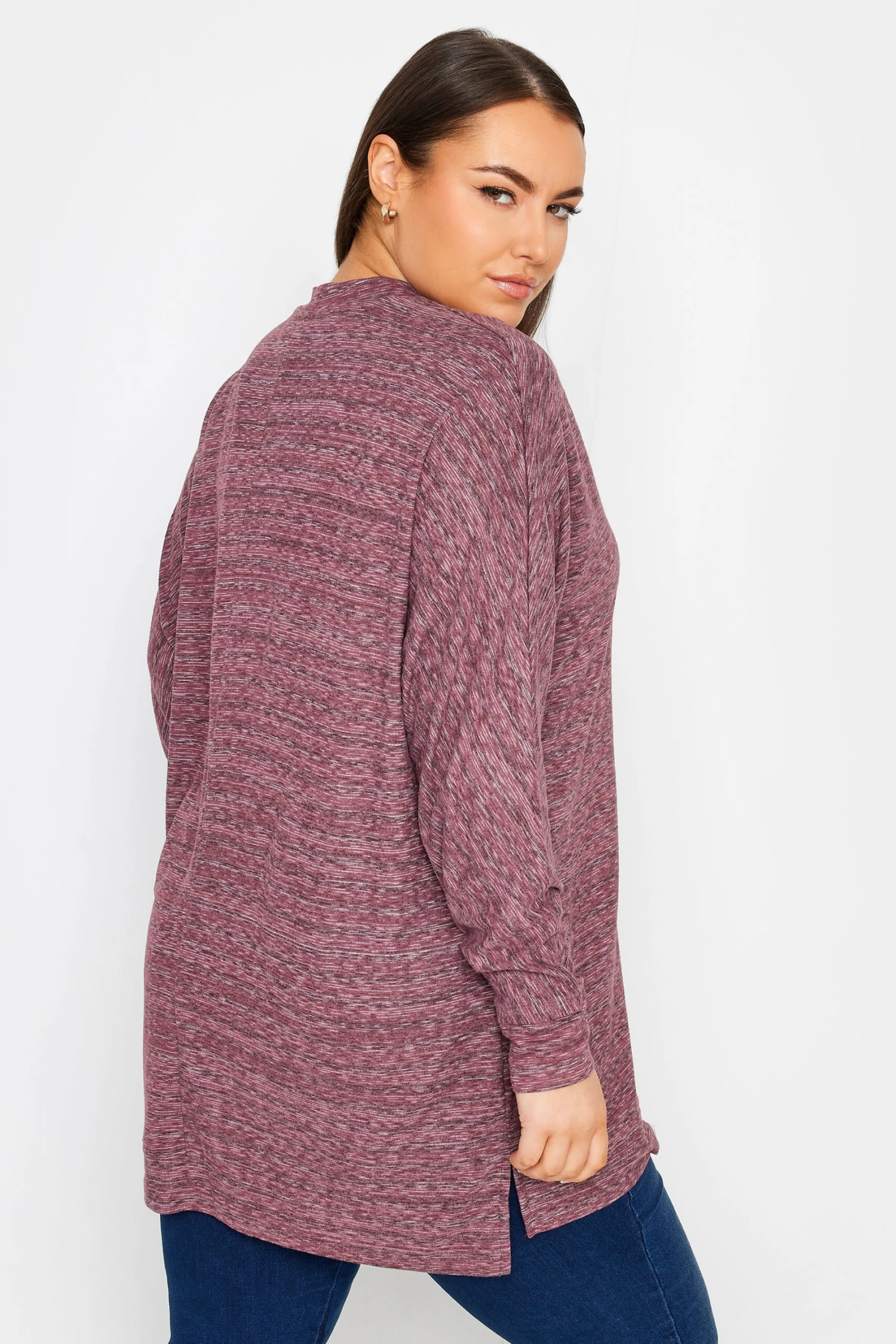 YOURS - Pull Framboise Ample Toucher Doux 5 YOURS - Pull Framboise Ample Toucher Doux – Image 3