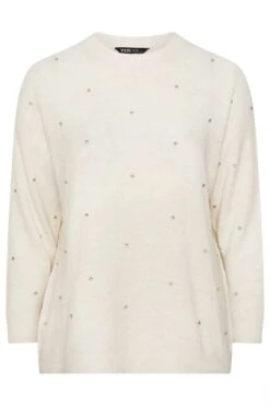 YOURS Curve Pull Blanc Ivoire Orné Sur Le Devant 11 YOURS Curve Pull Blanc Ivoire Orné Sur Le Devant -Evans Boutique b19b076e 0b20 43 280467 X