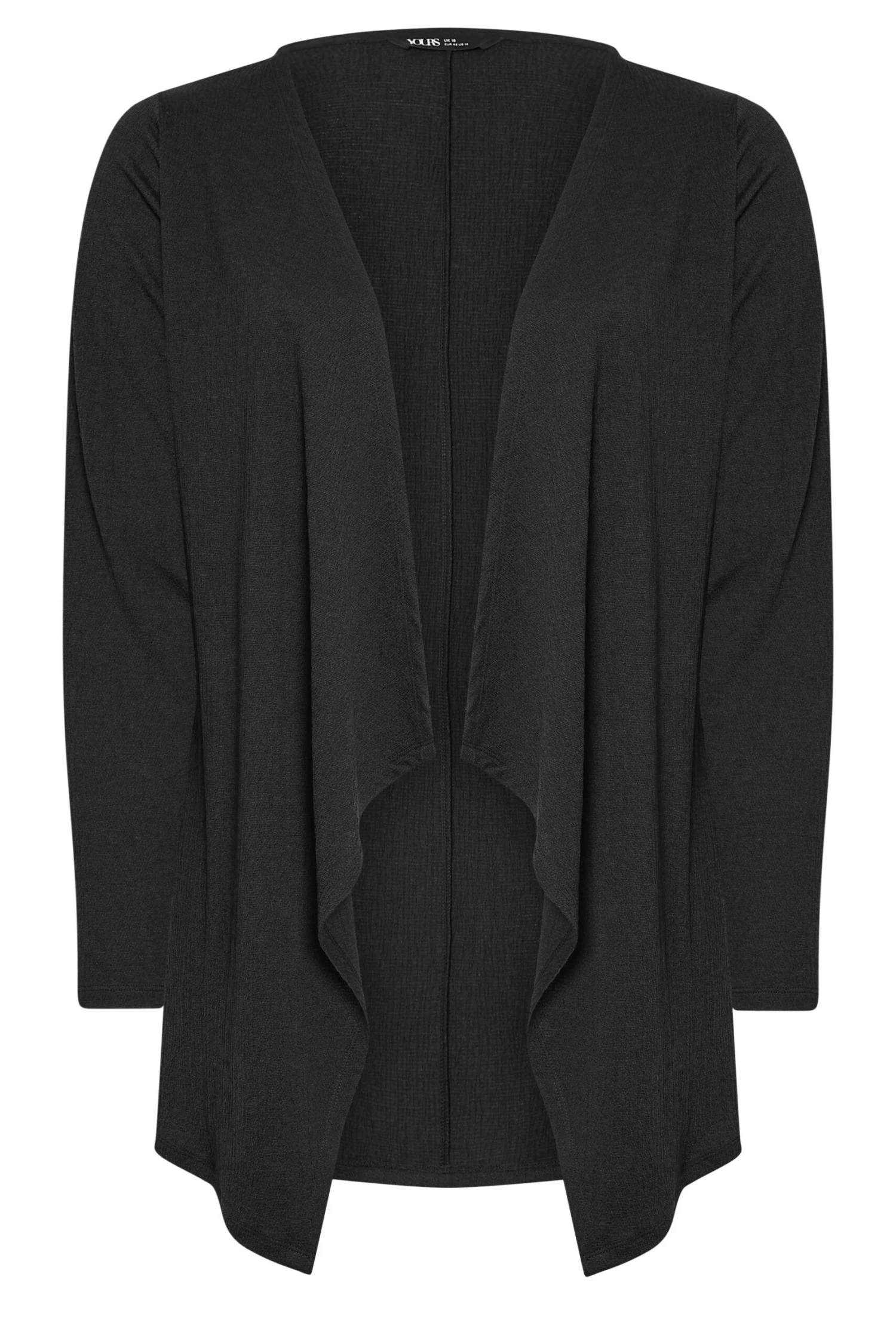 YOURS - Cardigan Noir Texturé Manches Longues 4 YOURS - Cardigan Noir Texturé Manches Longues – Image 2