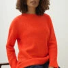 M&Co Orange Funnel Neck Knitted Jumper -Evans Boutique b40fc22e 7dfa 40 502429 L2