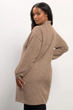 YOURS Curve Robe Pull Côtelée Marron Naturel à Fermeture éclair Quart De Tour 9 YOURS Curve Robe Pull Côtelée Marron Naturel à Fermeture éclair Quart De Tour -Evans Boutique b56c5c0c 7746 44 304388 C