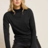LTS Tall Black Knit Funnel Neck Top 1 LTS Tall Black Knit Funnel Neck Top -Evans Boutique b5834afc 4aff 4a 356932 A