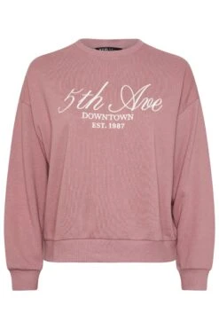 YOURS Curve Sweat-shirt Brodé Rose « 5th Ave » 12 YOURS Curve Sweat-shirt Brodé Rose « 5th Ave » -Evans Boutique b6b6f644 6717 4b 126809 X