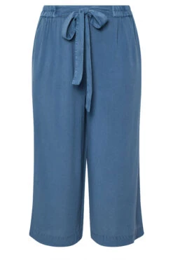 YOURS - Pantalon Jupe-Culotte Chambray Bleu Foncé 11 YOURS - Pantalon Jupe-Culotte Chambray Bleu Foncé -Evans Boutique b6b86de0 da26 45 145189 X