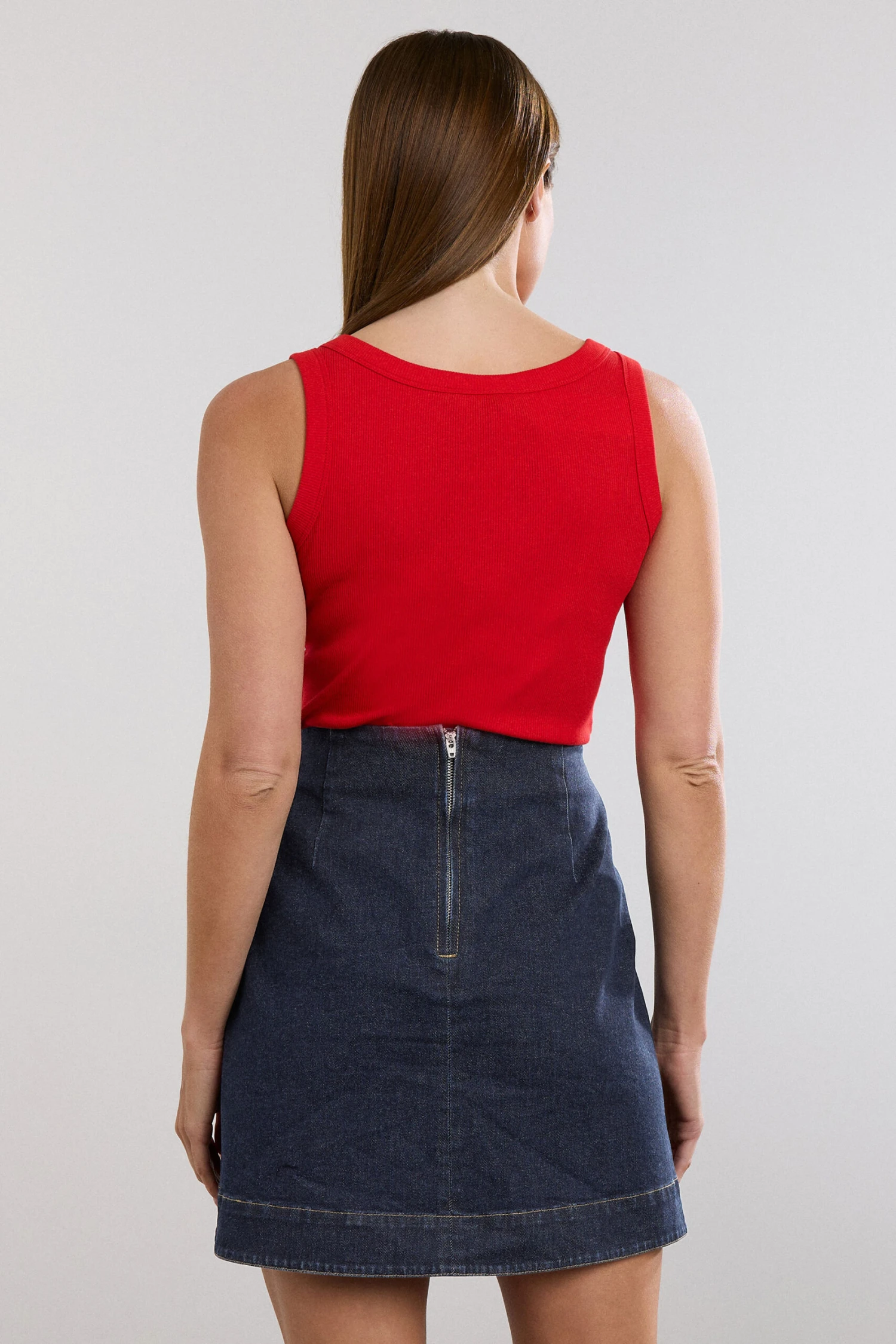 STAR Blue Denim Wrap Mini Skirt 4 STAR Blue Denim Wrap Mini Skirt – Image 2