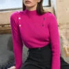 STAR Hot Pink Button Detail Knitted Jumper 2 STAR Hot Pink Button Detail Knitted Jumper -Evans Boutique b6f02f35 0a62 4b 110620 L3
