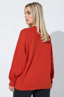 LIMITED COLLECTION Sweat-shirt Rouge Curve Avec Slogan « New York » 9 LIMITED COLLECTION Sweat-shirt Rouge Curve Avec Slogan « New York » -Evans Boutique b794dbba d724 40 216889 C