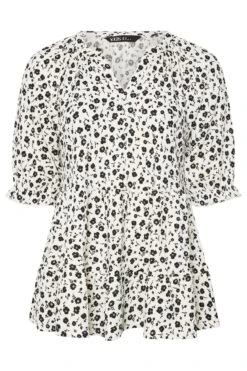 YOURS - Top Blanc Volanté Floral 11 YOURS - Top Blanc Volanté Floral -Evans Boutique b9ca7f3f 4963 4a 322572 X