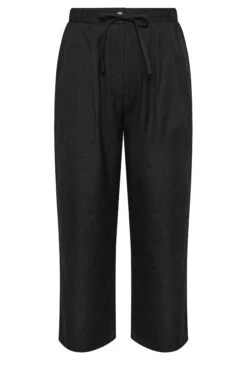 YOURS - Pantalon à Pince Noir Uni Coupe Wide Leg 11 YOURS - Pantalon à Pince Noir Uni Coupe Wide Leg -Evans Boutique b9fcd0d2 4e58 48 140066 X