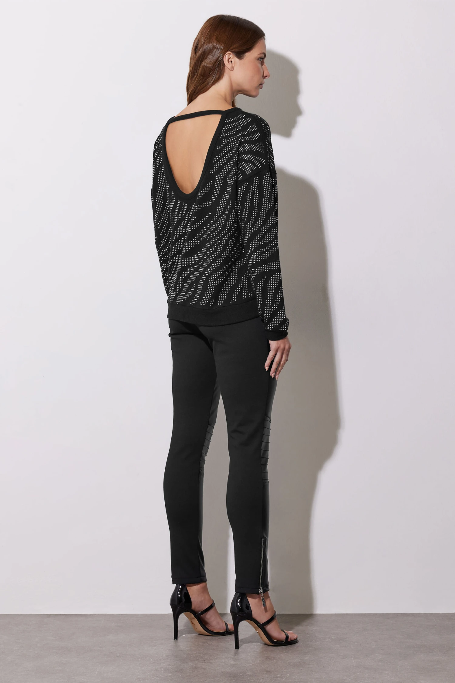 STAR Black Animal Diamante Embellished Jumper 4 STAR Black Animal Diamante Embellished Jumper – Image 2