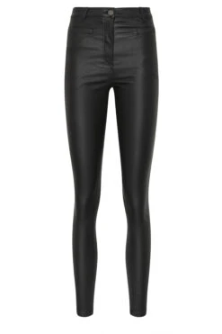 LTS Tall Black Faux Leather Skinny Jeans -Evans Boutique ba6bba28 9a6e 42 356205 X