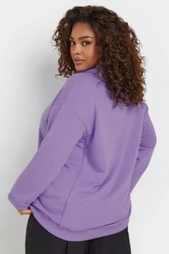 YOURS - Pull En Jersey à Capuche Lavande Coupe Oversize 9 YOURS - Pull En Jersey à Capuche Lavande Coupe Oversize -Evans Boutique bb06a317 c8ac 4e 303608 C