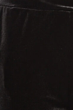 Pantalon Noir Coupe Droite En Velours -Evans Boutique bb5a527d 8689 4a 143326 Z