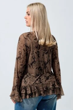 LIMITED COLLECTION Chemisier En Maille à Imprimé Cheval Marron 9 LIMITED COLLECTION Chemisier En Maille à Imprimé Cheval Marron -Evans Boutique bd1af1cf 66b9 4a 216770 C