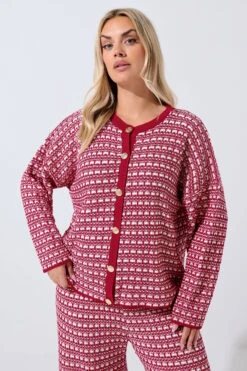 LIMITED COLLECTION Cardigan Rouge Boucle