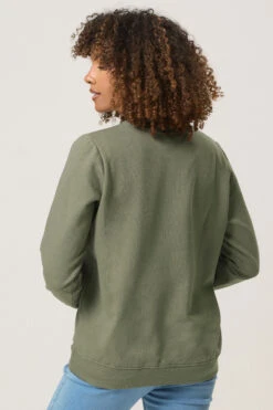 M&Co Khaki Green Zebra Star Print Sweatshirt 9 M&Co Khaki Green Zebra Star Print Sweatshirt -Evans Boutique bd9807dd 79f0 48 501910 C