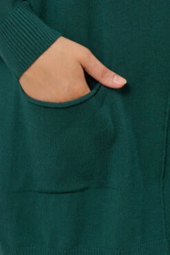 EVANS Curve Teal Green Soft Touch Front Seam Jumper 10 EVANS Curve Teal Green Soft Touch Front Seam Jumper -Evans Boutique bda59d96 eea4 4e 616095 D