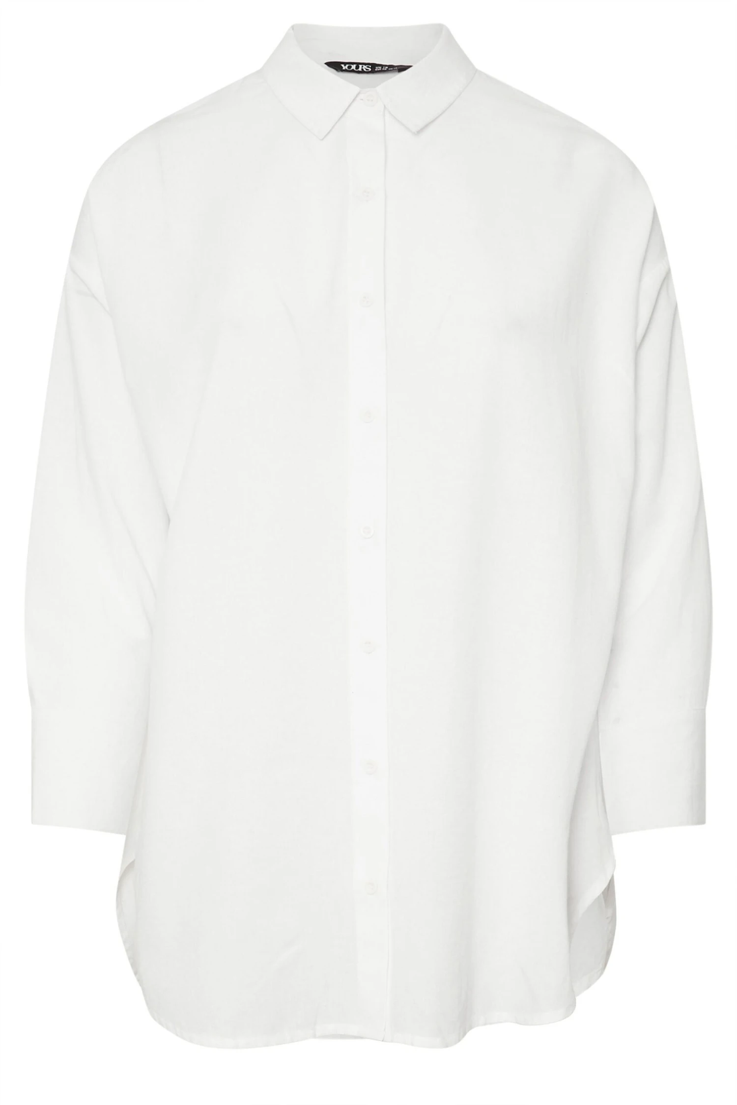 YOURS - Chemisier Blanc Manches Longues En Lin 8 YOURS - Chemisier Blanc Manches Longues En Lin – Image 6