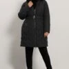 EVANS Curve Black Faux Fur Luxe Parka Coat 1 EVANS Curve Black Faux Fur Luxe Parka Coat -Evans Boutique bfb19178 cc80 48 616274 A