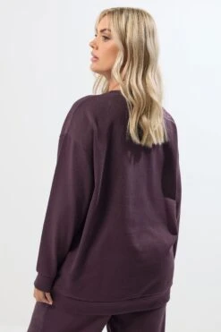 YOURS - Sweat-shirt Violet -Evans Boutique bfcb2116 4699 4f 126760 C