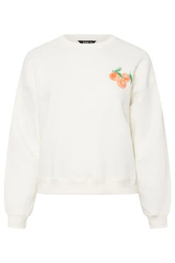 YOURS - Sweatshirt Blanc 'Barcelona' Design Oranges 14 YOURS - Sweatshirt Blanc 'Barcelona' Design Oranges -Evans Boutique bfe3822e 3f4c 42 126683 X