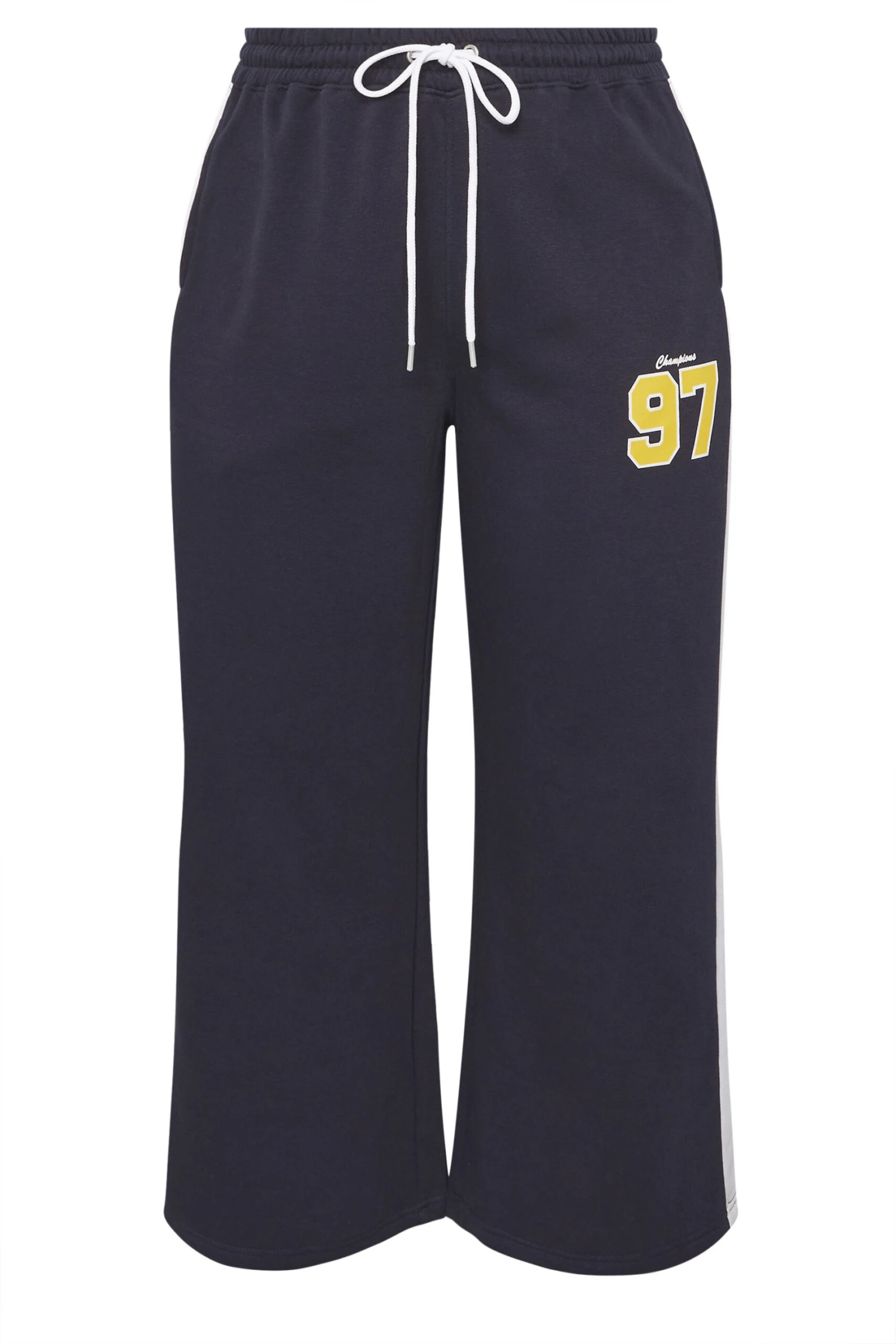 LIMITED COLLECTION Pantalon De Jogging Large Bleu Marine Curve '97' Varsity 7 LIMITED COLLECTION Pantalon De Jogging Large Bleu Marine Curve '97' Varsity – Image 5