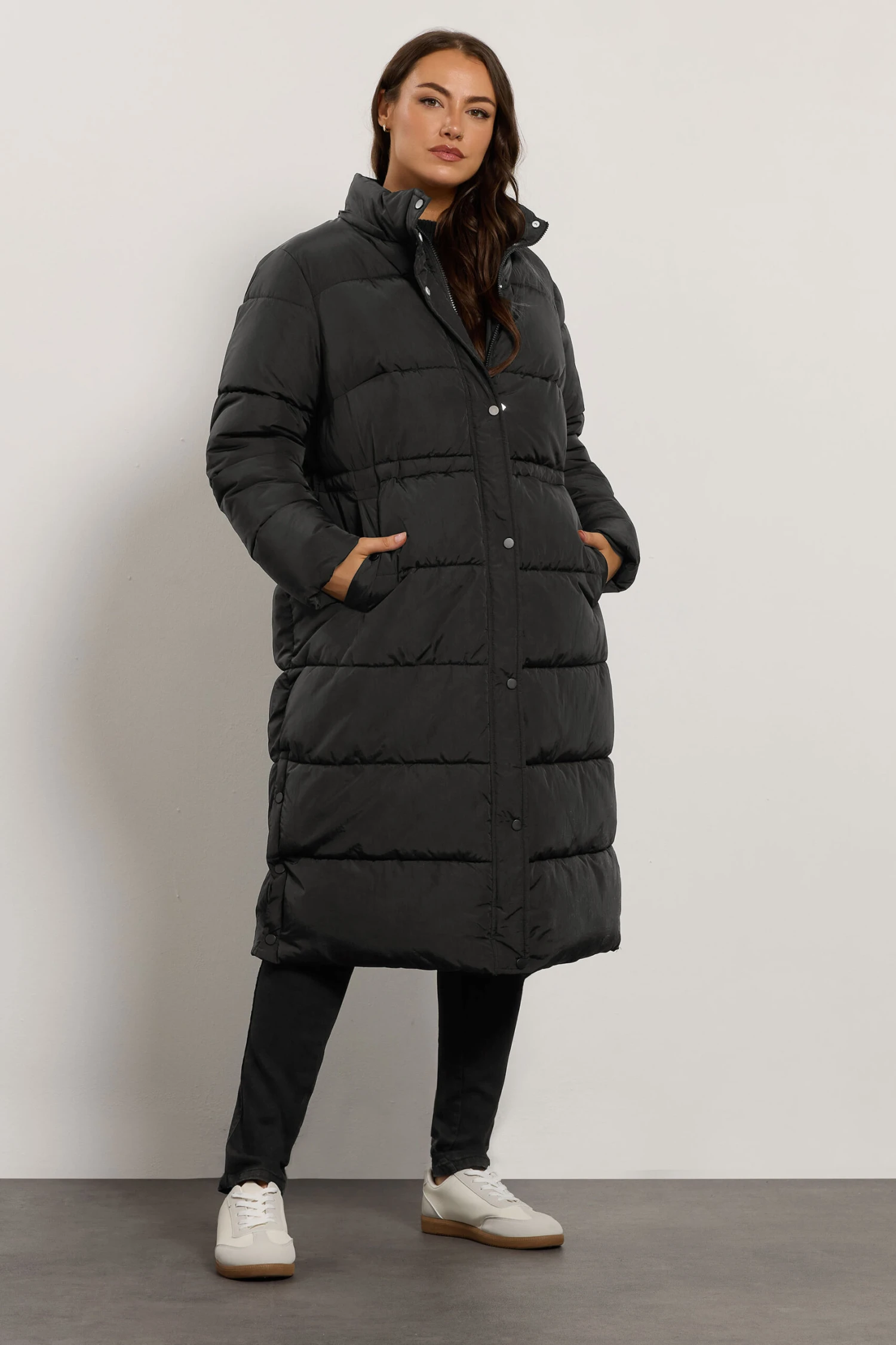 EVANS Curve Black Maxi Puffer Coat 6 EVANS Curve Black Maxi Puffer Coat – Image 4