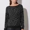 STAR Black Animal Diamante Embellished Jumper 2 STAR Black Animal Diamante Embellished Jumper -Evans Boutique c0e11750 1e34 4c 110692 D