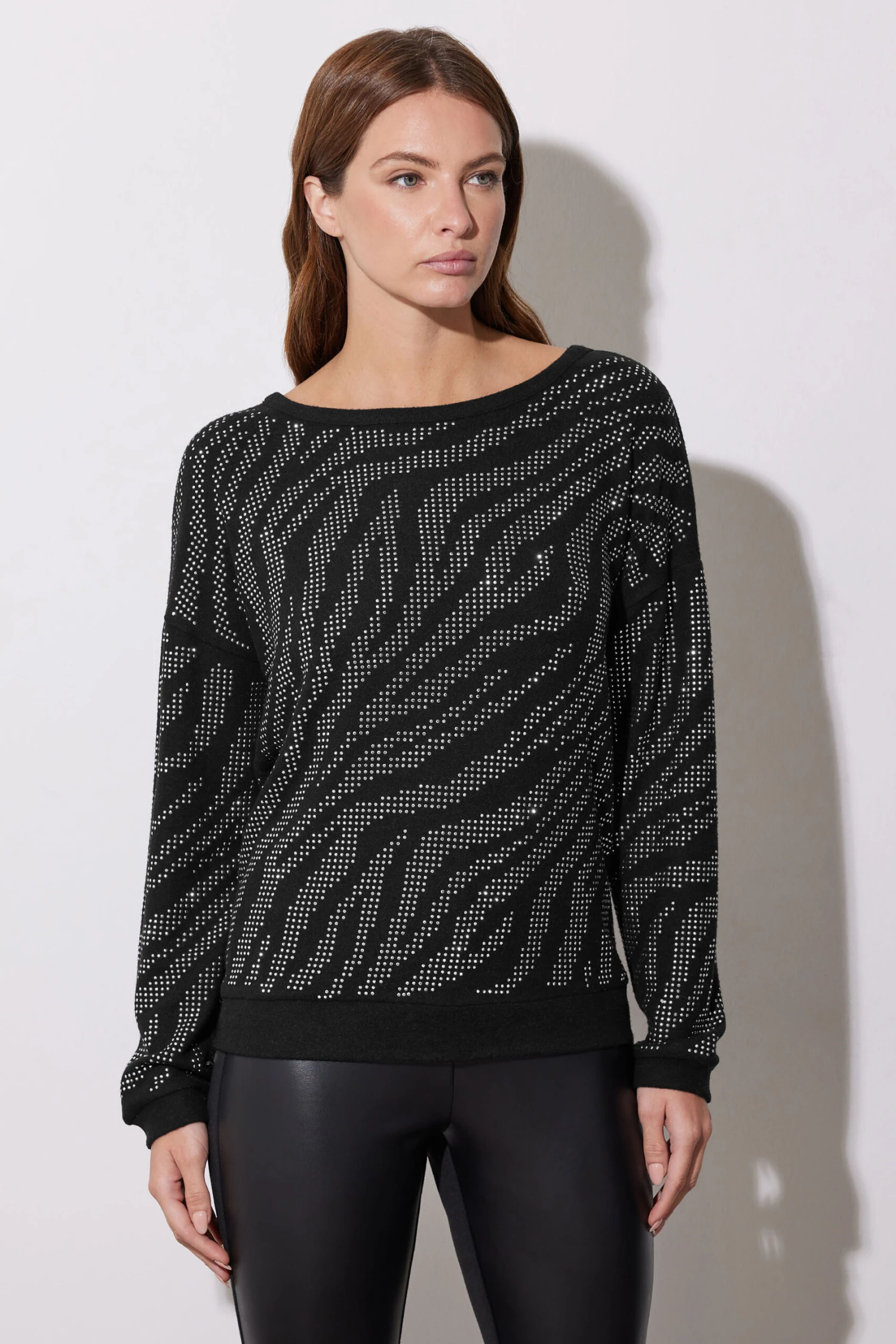 STAR Black Animal Diamante Embellished Jumper 3 STAR Black Animal Diamante Embellished Jumper