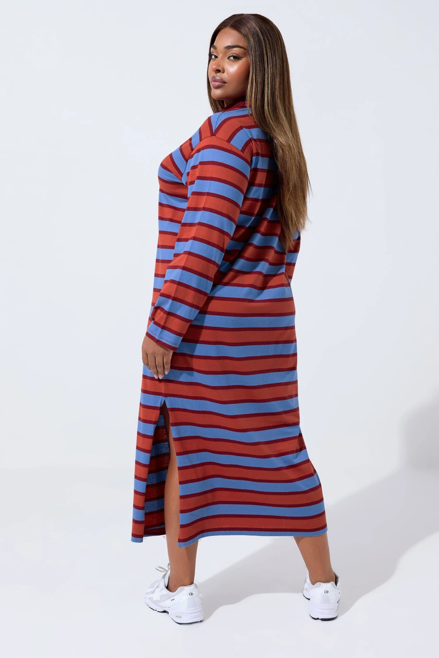 LIMITED COLLECTION Robe Longue à Col à Rayures Rouges 5 LIMITED COLLECTION Robe Longue à Col à Rayures Rouges – Image 3