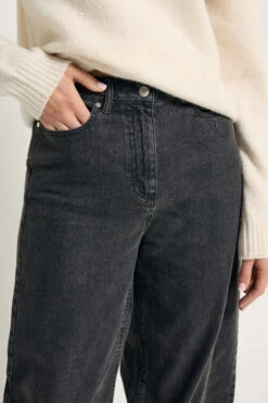 LTS Tall Dark Grey Washed Wide Leg Jeans 13 LTS Tall Dark Grey Washed Wide Leg Jeans -Evans Boutique c14b5d3e fb19 48 356266 C