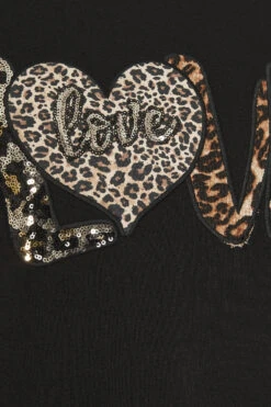Sweat-shirt Noir à Imprimé Léopard YOURS Curve « Love » 13 Sweat-shirt Noir à Imprimé Léopard YOURS Curve « Love » -Evans Boutique c1f5c9b5 b2d6 43 303976 Z