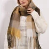 Yellow Checked Soft Touch Scarf -Evans Boutique c316d525 69d6 4e 246615 A