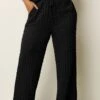 YOURS - Pantalon Large Texturé Noir 2 YOURS - Pantalon Large Texturé Noir -Evans Boutique c33b6a94 761c 43 310204 A