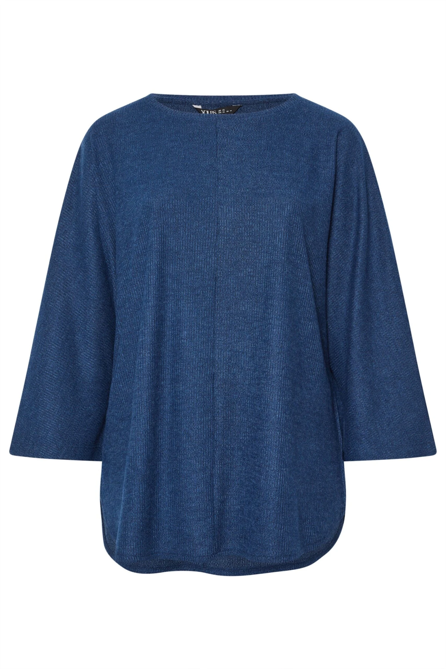 YOURS Curve Pull Côtelé Bleu Doux Au Toucher 7 YOURS Curve Pull Côtelé Bleu Doux Au Toucher – Image 5