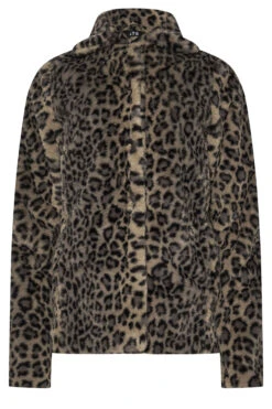 LTS Tall Brown Leopard Print Faux Fur Coat 13 LTS Tall Brown Leopard Print Faux Fur Coat -Evans Boutique c46807b6 20b1 47 354093 X