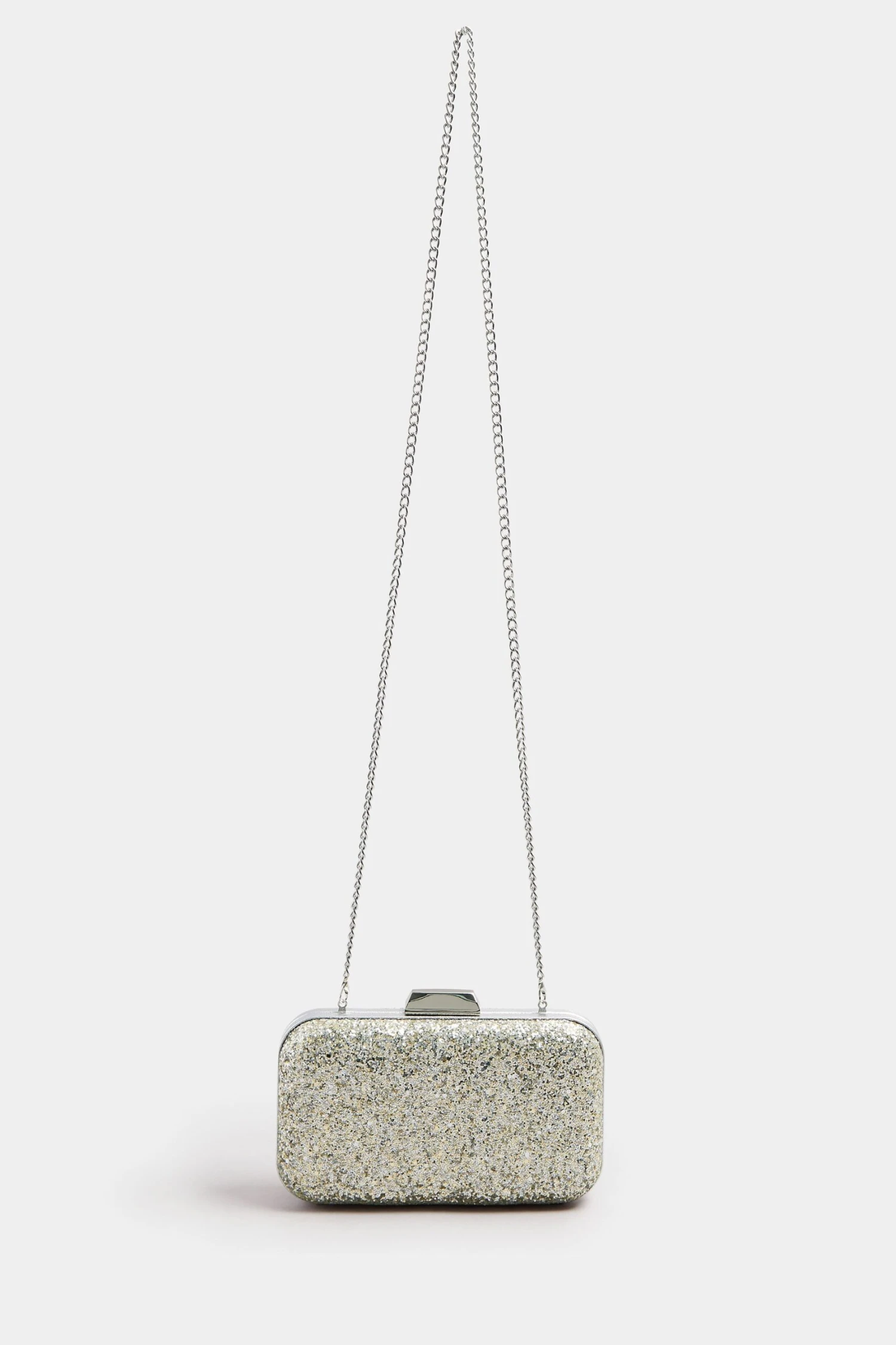 Silver Sequin Clutch Bag 7 Silver Sequin Clutch Bag – Image 5