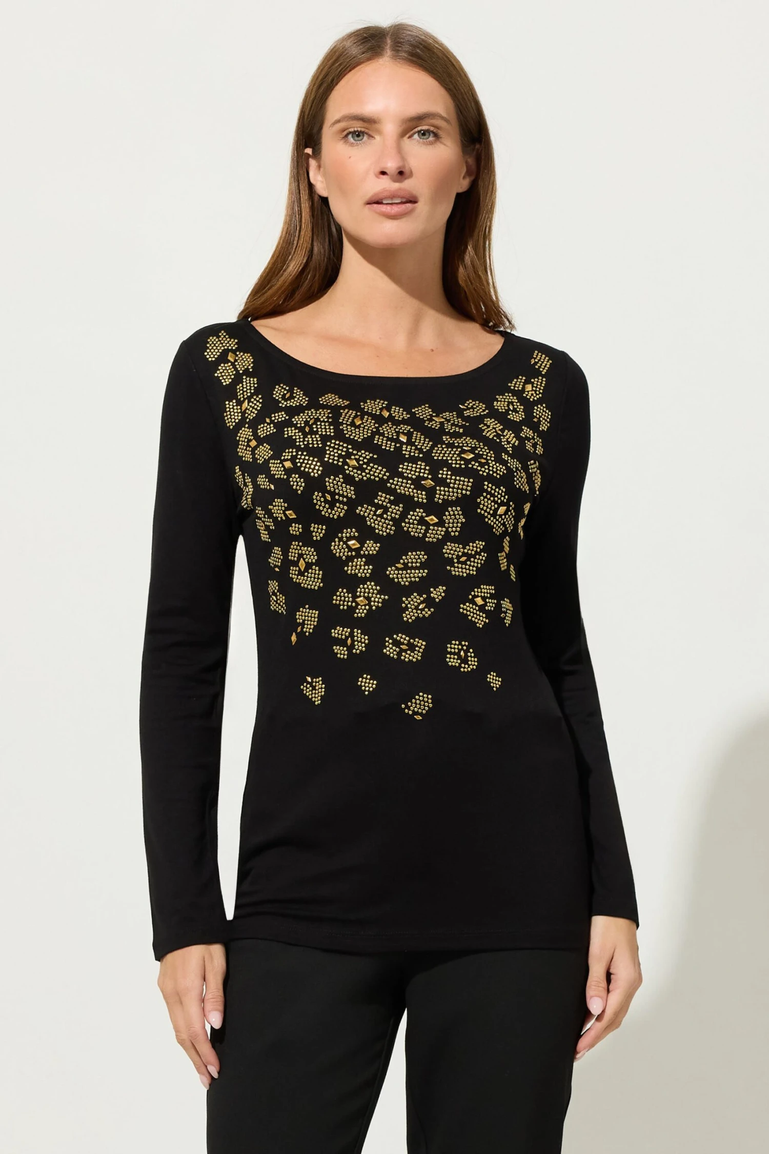 STAR Black Animal Embellished Top 4 STAR Black Animal Embellished Top – Image 2