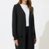 M&Co Black Longline Cardigan 1 M&Co Black Longline Cardigan -Evans Boutique c729897f 84a7 4f 502468 A