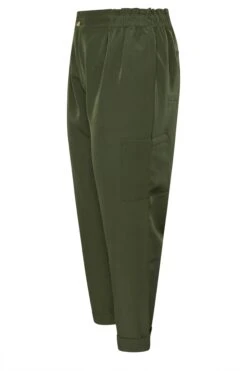 YOURS - Pantalon Cargo Vert Kaki Taille Plissé Coupe Droite 12 YOURS - Pantalon Cargo Vert Kaki Taille Plissé Coupe Droite -Evans Boutique c7ea933b 4abd 4f 143878 Z
