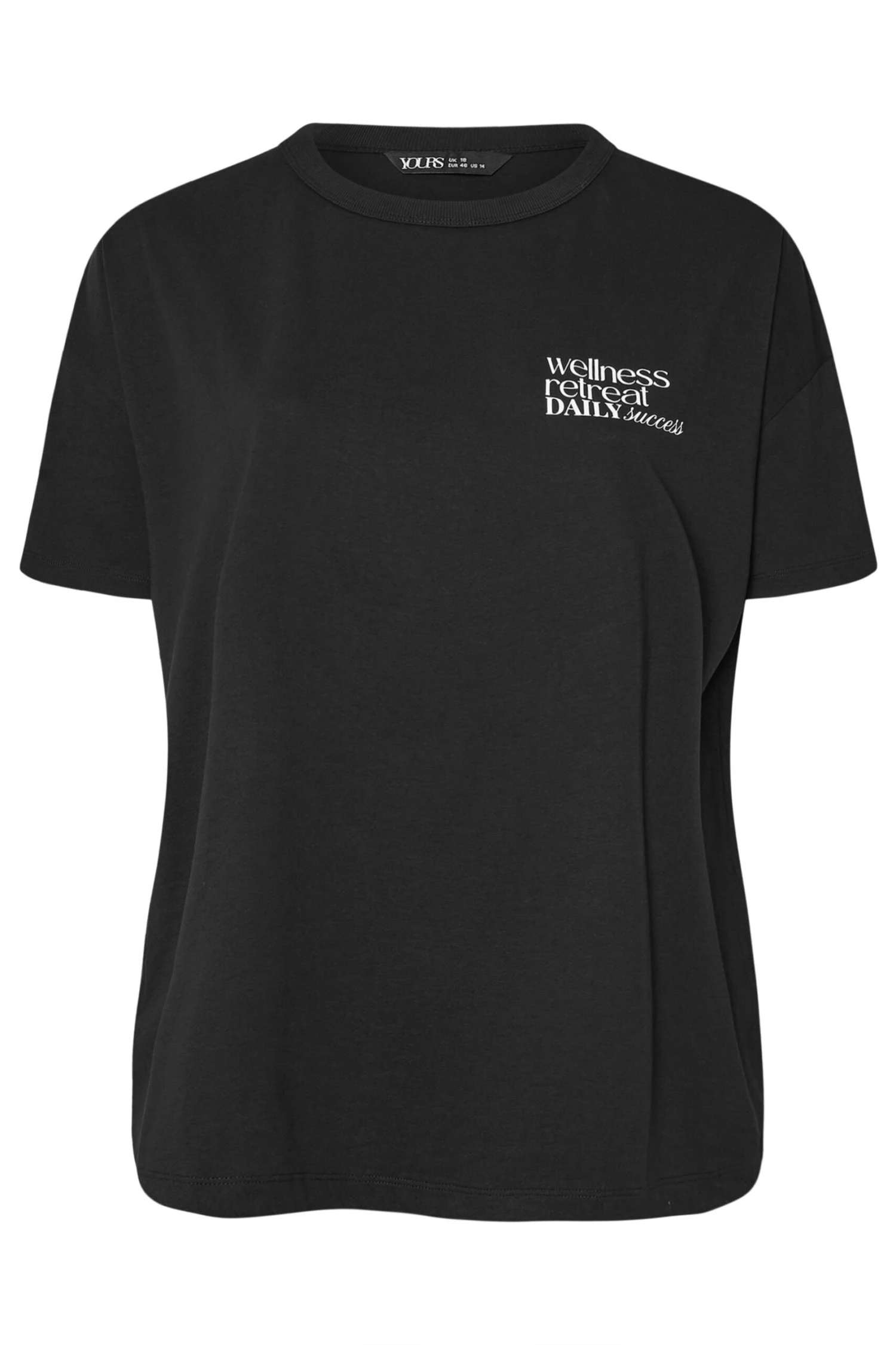 YOURS ACTIVE - Top Noir Oversize 'Wellness Retreat' 7 YOURS ACTIVE - Top Noir Oversize 'Wellness Retreat' – Image 5