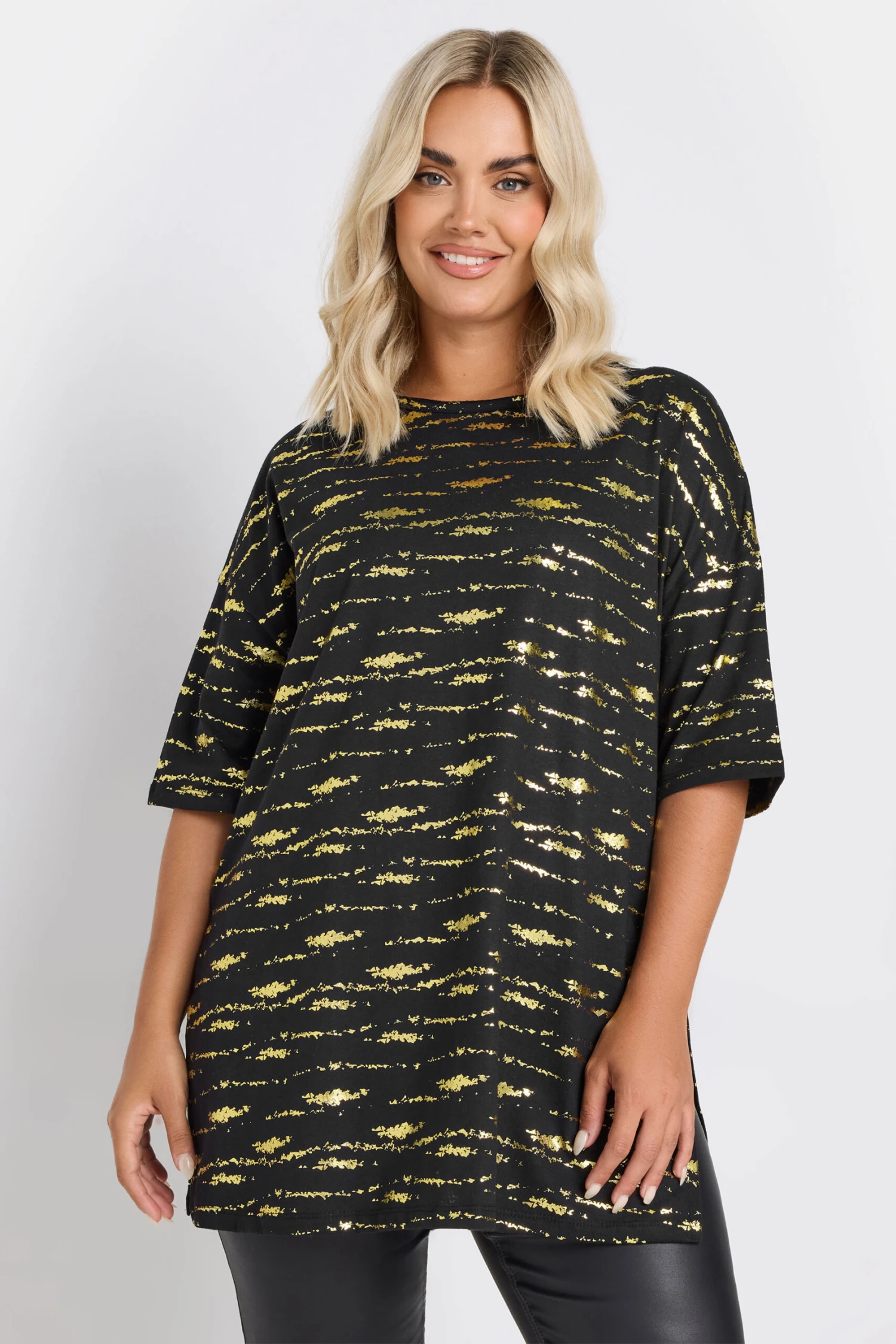 YOURS - Top Noir & Doré Texturé Alluminium 3 YOURS - Top Noir & Doré Texturé Alluminium