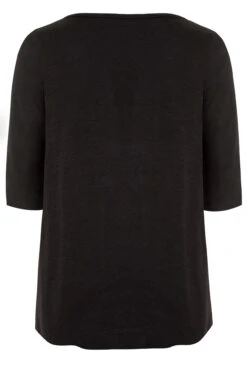 YOURS FOR GOOD - Top Noir Plissé En Jersey 13 YOURS FOR GOOD - Top Noir Plissé En Jersey -Evans Boutique c8c078b2 c3a7 44 133443 YRR