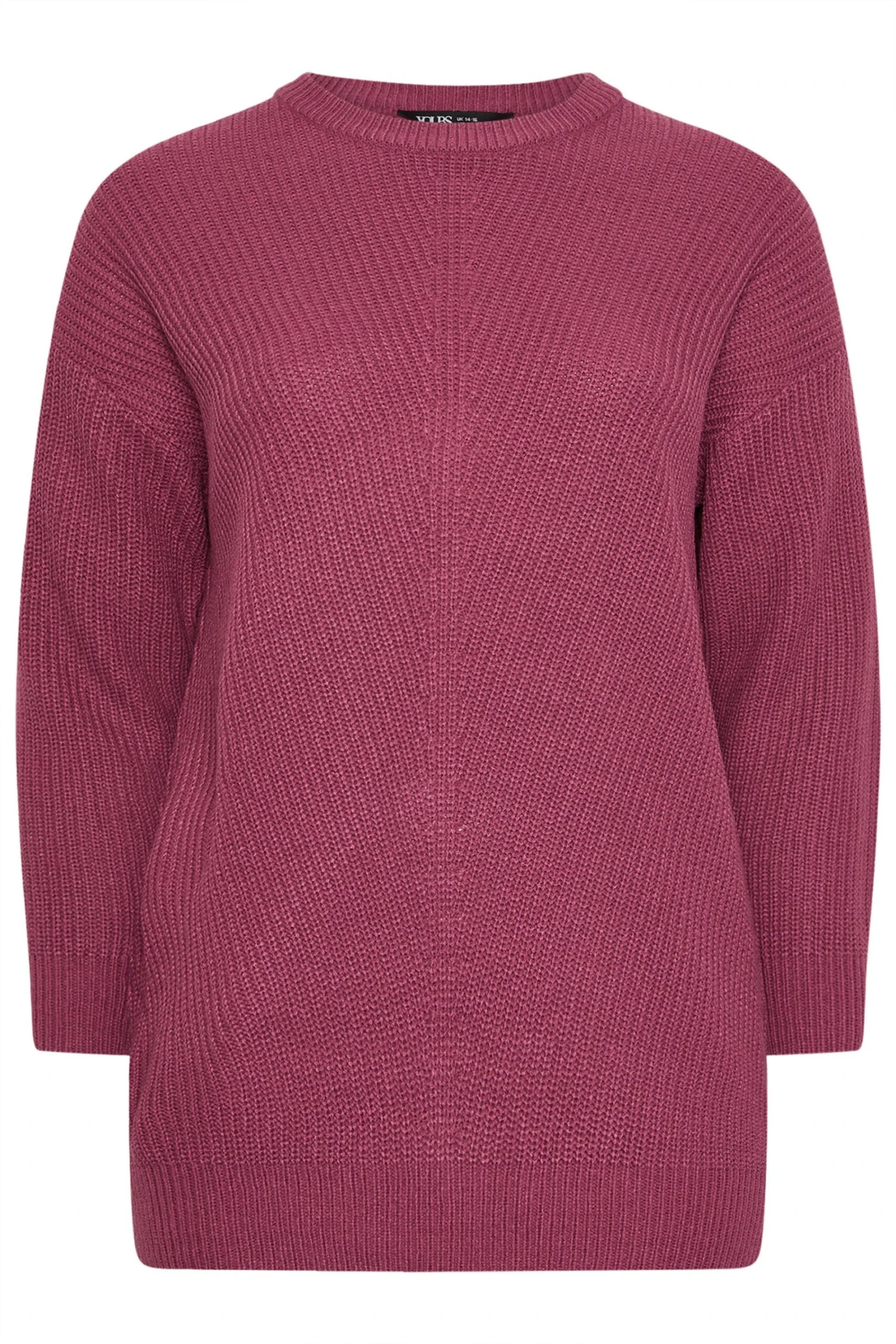 YOURS Curve Pull En Maille Rose Foncé Essentiel 3 YOURS Curve Pull En Maille Rose Foncé Essentiel