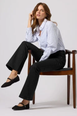 M&Co Black Lift & Shape Kick Flare Jeans 10 M&Co Black Lift & Shape Kick Flare Jeans -Evans Boutique c9cda0a2 f10c 42 501528 B