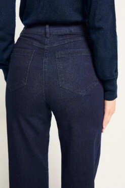 LTS Tall Dark Indigo Blue Wide Leg Jeans -Evans Boutique c9d9e306 8629 41 354066 F