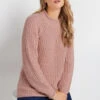 LTS Tall Coral Pink High Neck Knit Jumper 2 LTS Tall Coral Pink High Neck Knit Jumper -Evans Boutique cb5d8e4b a680 4a 353811 A