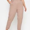 YOURS - Pantalon Chino Rose Poudré Coupe Droite -Evans Boutique cc9a9c77 e020 42 143488 A