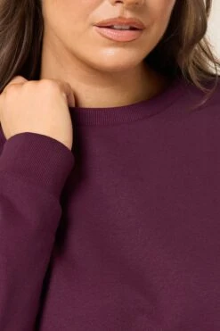 YOURS Curve Sweat-shirt Ras Du Cou Rouge Bordeaux 12 YOURS Curve Sweat-shirt Ras Du Cou Rouge Bordeaux -Evans Boutique cca8ca28 ed0b 41 126762 E