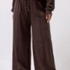 YOURS - Pantalon De Jogging Large Marron Chocolat -Evans Boutique ccdb65e1 5447 4c 310212 B
